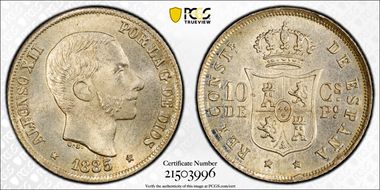 1885 10C MS66