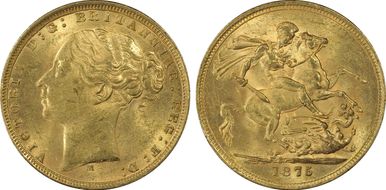 1875-M Sov St. George S-3857 MS62