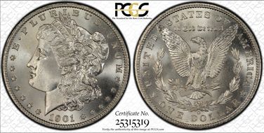 1901-O $1 MS66+