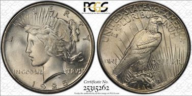 1925 $1 MS66