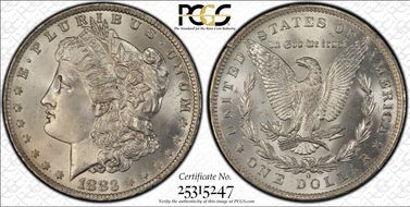 1883-O $1 MS66+