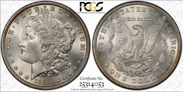 1896 $1 MS67+
