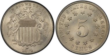 1874 5C MS66