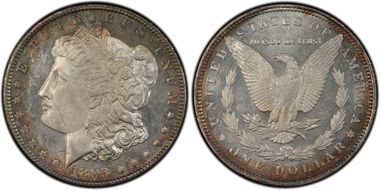 1893 $1 MS62PL