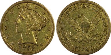 1858-C $5 N1