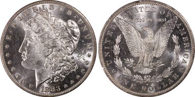 1883-O $1 MS64