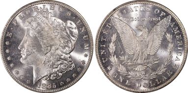 1885 $1 MS64