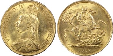 1887 £2 S-3865 MS63