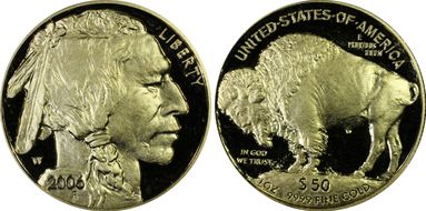 2006-W $50 American Buffalo .9999 Fine Gold PR70DCAM