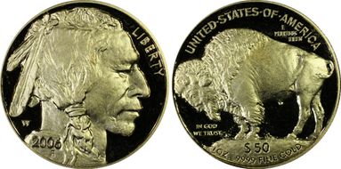 2006-W $50 American Buffalo .9999 Fine Gold PR69DCAM