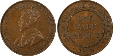 1930 1/2D AU58BN