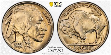 1938-D/S 5C Buffalo MS66