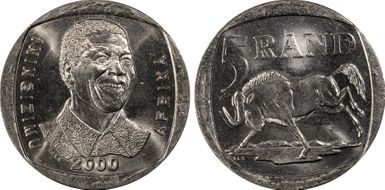 2000 5 Rand Mandela MS66