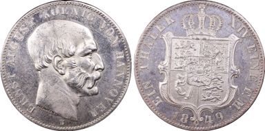1849-B Thaler KM-208 MS63