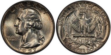 1957 25C Type B Reverse, FS-901 MS66