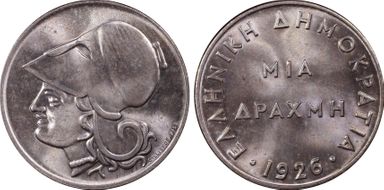 1926 Drachma KM-69 MS66