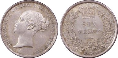 1858 6D S-3908 MS66