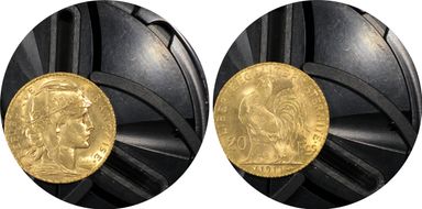 1821-Mo JJ 8 R Yon-M8-121 Calico-1337 AU50