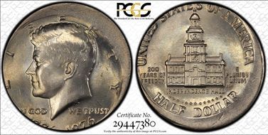 1976 50C Clad MS63