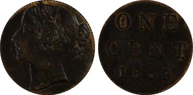 1859 1C Narrow 9 MS62BN