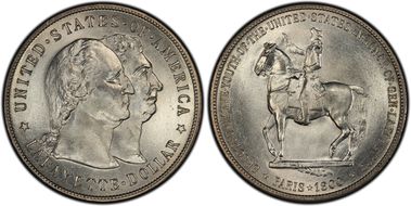 1900 $1 Lafayette MS64+