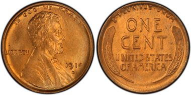 1914-D 1C MS65+ RD