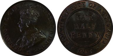 1931 1/2D KM-22 MS65+ BN