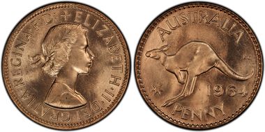 1964 (m) 1D KM-56 MS64RD