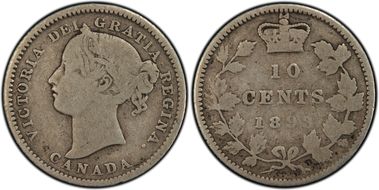 1893 10C Round Top 3 VG8