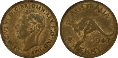 1947 Y. (p) 1D AU53BN