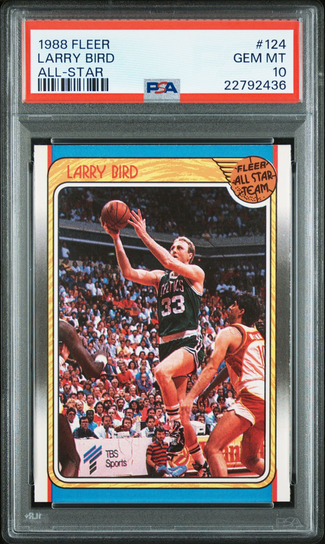 1988 Fleer FLEER ALL-STAR #124 Larry Bird front