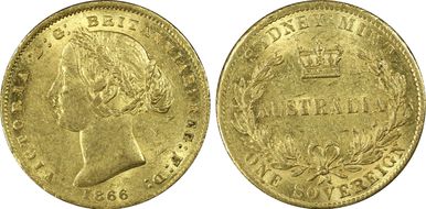 1866-SY Sov AU58