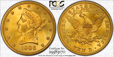 1906-O $10 MS65+