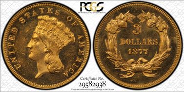 1877 $3 MS64