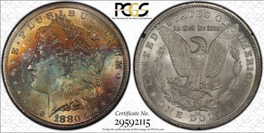 1880-CC $1 GSA Hoard MS64+