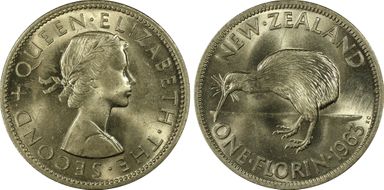 1963 Florin MS66