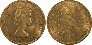 1956 1D KM-24.2 Strap MS65RD