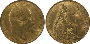 1902 1D S-3990 MS65RB