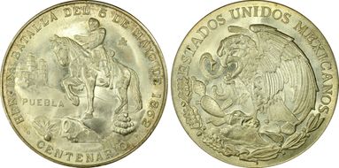 (1962)-Mo Medal Grove-800a Ag Cinco de Mayo MS67