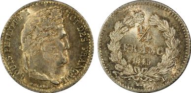 1845-B 1/4 Fr Gad-355 F-166 MS65