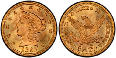 1897 $2.50 MS68