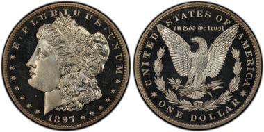 1897 $1 PR64DCAM
