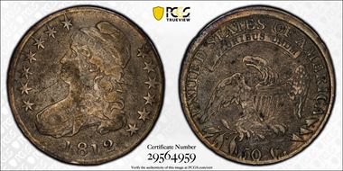 1812 50C O-110b, Single Leaf F15