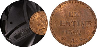 1849-A 1C Gad-84 F-101 MS64RB