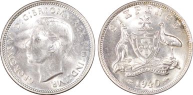 1940(m) 6D KM-38  Ag MS63