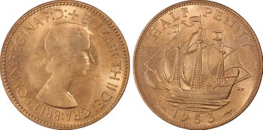 1953 1/2D S-4155 MS65RD
