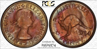 1964 Y. (p) 1D MS64RB