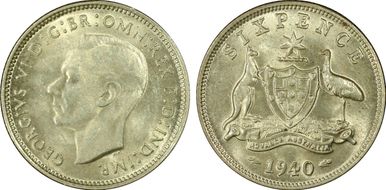 1940(m) 6D KM-38  Ag MS63