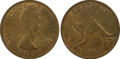 1953 (m) 1D w/o Serif 5 MS62BN