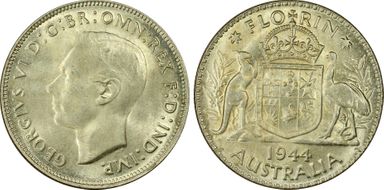 1944(m) Florin KM-40  Ag MS64